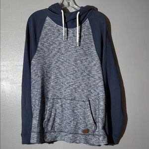 Hollister Navy and Heather Gray Hoodie